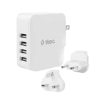 Τετραπλός φορτιστής με USB TTEC