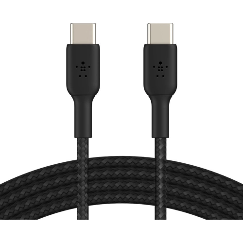 Belkin BoostCharge USB-C to USB-C Braided 1m Black (CAB004bt1MBK) Belkin BoostCharge USB-C to USB-C Braided 1m Black (CAB004bt1MBK) - Image 1