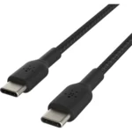 Belkin BoostCharge USB-C to USB-C Braided 1m Black (CAB004bt1MBK) - Image 2
