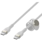 Belkin BoostCharge USB-C to USB-C Pro Flex 1m White (CAB011bt1MWH) - Image 2
