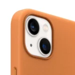 Apple Leather Case iPhone 13 Mini With MagSafe Golden Brown - Image 2
