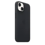 Apple Leather Case iPhone 14 with MagSafe Midnight - Image 2