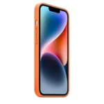 Apple Leather Case iPhone 14 Plus with MagSafe Orange - Image 3