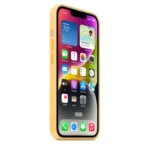 Apple Silicone Case iPhone 14 with MagSafe Sunglow - Image 3