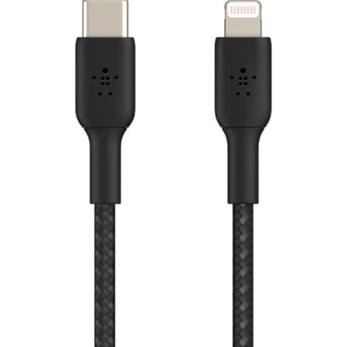 Belkin BoostCharge USB-C to Lightning Braided 2m Black (CAA004bt2MBK) Belkin BoostCharge USB-C to Lightning Braided 2m Black (CAA004bt2MBK) - Image 1