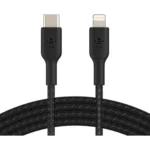 Belkin BoostCharge USB-C to Lightning Braided 2m Black (CAA004bt2MBK) - Image 2