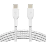 Belkin BoostCharge USB-C to USB-C Braided 1m White (CAB004bt1MWH) - Image 2