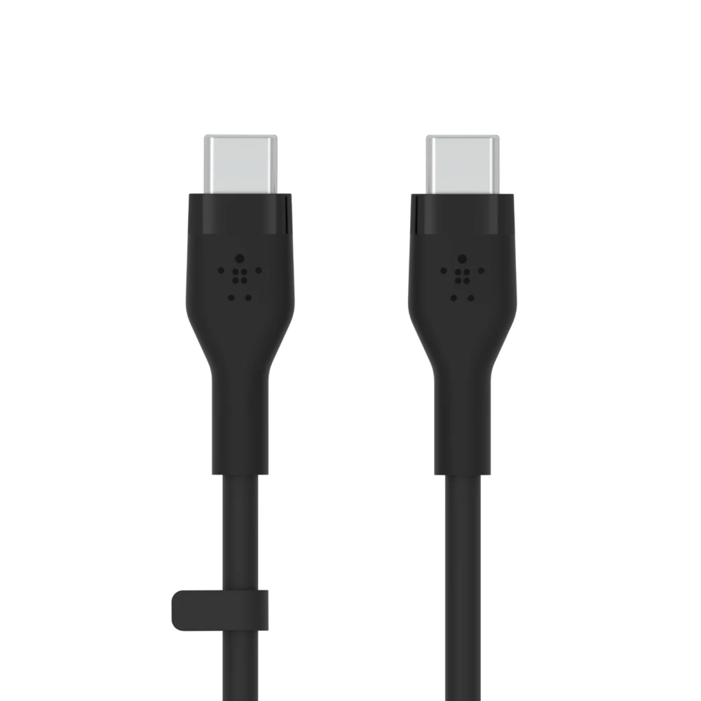 belkin-2m-cable-usb-c-to-usb-c belkin 2m usb c to usb c cable, silcione, black
