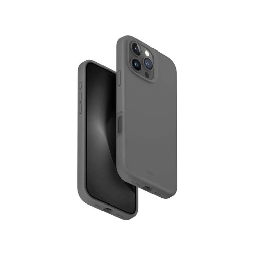 Uniq Lino Hue MagSafe Case For iPhone 16 Pro Max-Charcoal Grey LINOHMGRY - Image 4