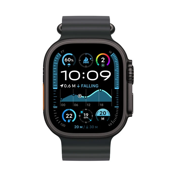 apple_watch_ultra_2_49mm_black_titanium_ocean_band_black_2 Apple Watch Ultra 2 / GPS + Cellular / 49mm / Black Titanium Case with Black Ocean Band - Image 1