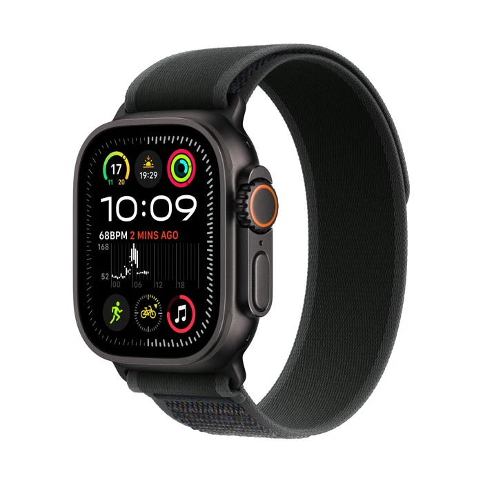 Apple Watch Ultra 2 / GPS + Cellular / 49mm / Black Titanium Case with Black Trail Loop - Image 2