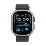 Apple Watch Ultra 2 / GPS + Cellular / 49mm / Natural Titanium Case with Navy Ocean Band