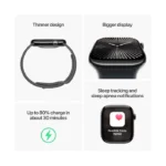 Apple Watch Series 10 / GPS + Cellular / 46mm / Gold Titanium case with Starlight Sport Band - Image 3