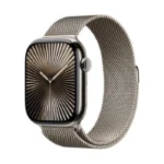 Apple Watch Series 10 / GPS + Cellular / 42mm / Natural Titanium case with Natural Milanese Loop - Image 2