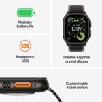 Apple Watch Ultra 3 / GPS + Cellular / 49mm / Black Titanium Case with Black Alpine Loop - Image 3