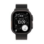 Apple Watch Ultra 3 / GPS + Cellular / 49mm / Black Titanium Case with Black Titanium Milanese Loop - Image 2