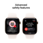 Apple Watch Series 11 / GPS + Cellular / 46mm / Gold Titanium case with Light Blush Sport Band - Image 4