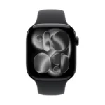 Apple Watch Series 11 / GPS + Cellular / 42mm / Jet Black Aluminium case with Black Sport Band - Image 2