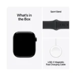 Apple Watch Series 11 / GPS + Cellular / 42mm / Jet Black Aluminium case with Black Sport Band - Image 5