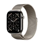 Apple Watch Series 11 / GPS + Cellular / 46mm / Natural Titanium case with Natural Milanese Loop