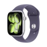 Apple Watch Series 11 / GPS / 42mm / Silver Aluminium case with Purple Fog Sport Band
