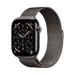 Apple Watch Series 11 / GPS + Cellular / 42mm / Slate Titanium case with Slate Milanese Loop