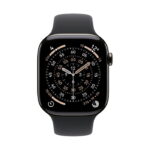 Apple Watch Series 11 / GPS + Cellular / 46mm / Slate Titanium case with Black Sport Band - Image 2