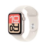 Apple Watch SE 3 / GPS + Cellular / 44mm / Starlight Aluminium case with Starlight Sport Band