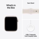 Apple Watch SE 3 / GPS / 40mm / Starlight Aluminium case with Starlight Sport Band - Image 5