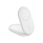 Belkin BOOST↑CHARGE™ 2-in-1 Qi2 15W Magnetic Foldable Wireless Charging Stand White WIB007VFMH